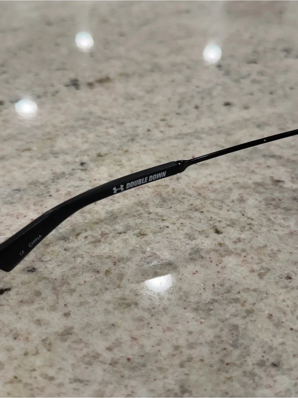 Under Armour Double Down Black Aviator Sport Sunglasses